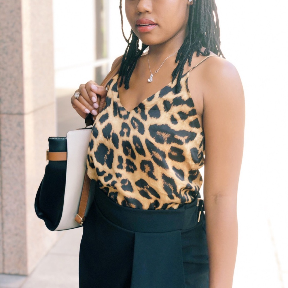 Leopard prink camisole.